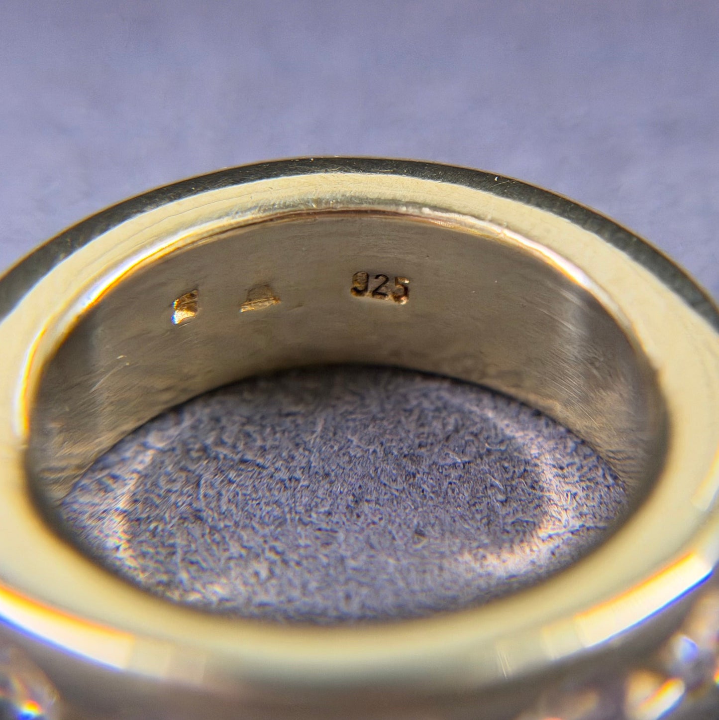 935er Silberring vergoldet