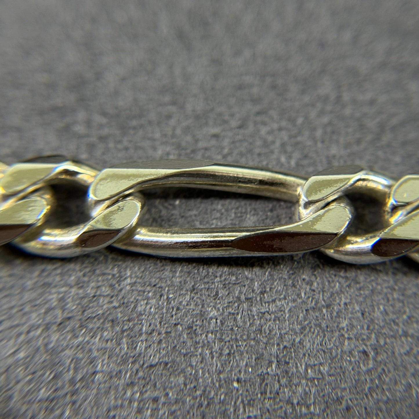 925er Silber Flachpanzer Figarokette