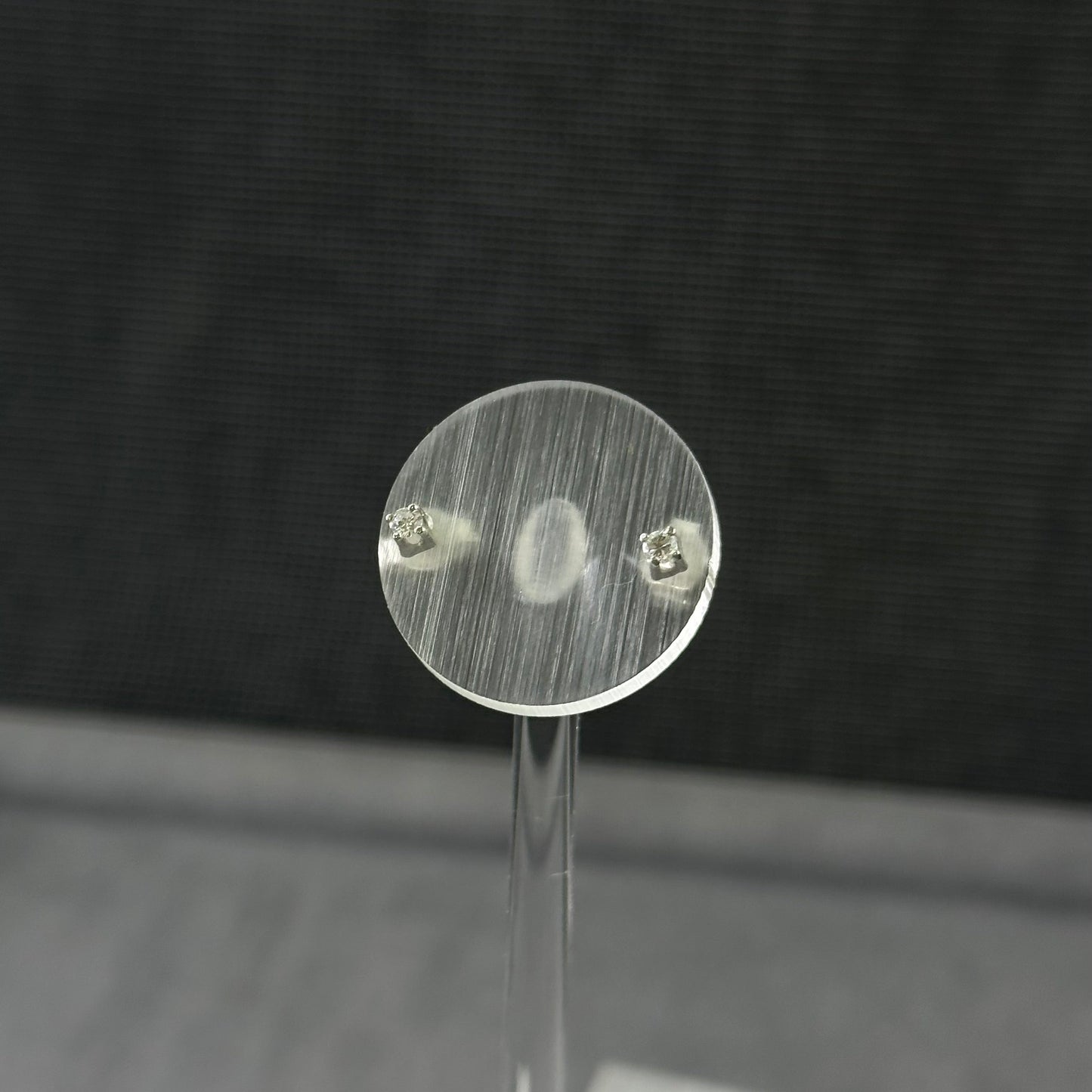 585er Weißgold Stecker 2x0.05ct. Brillianten