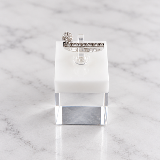 Crystal bar Ring
