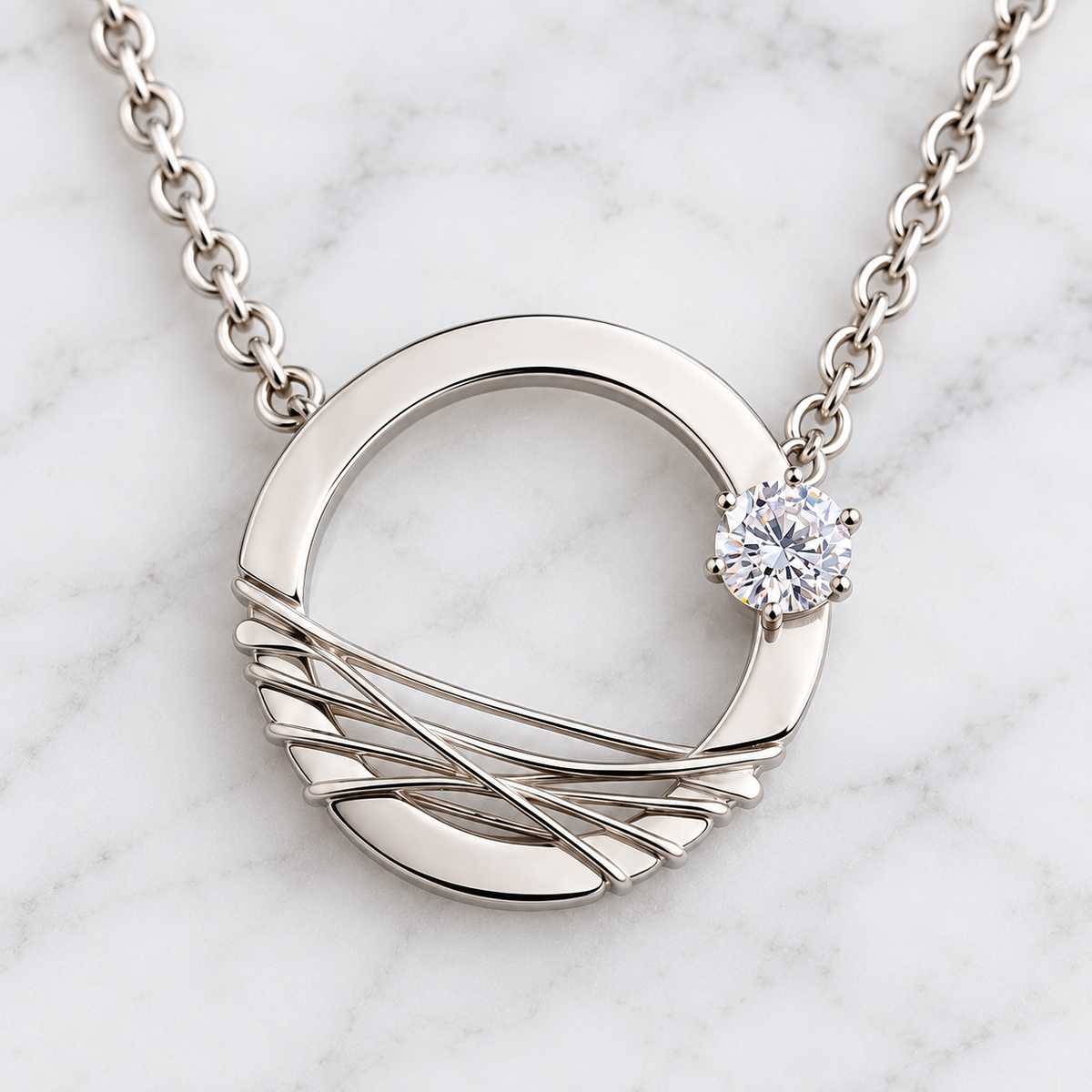 Silver Orbit Kette