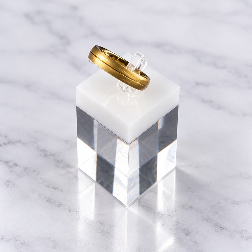Satin gold Ring