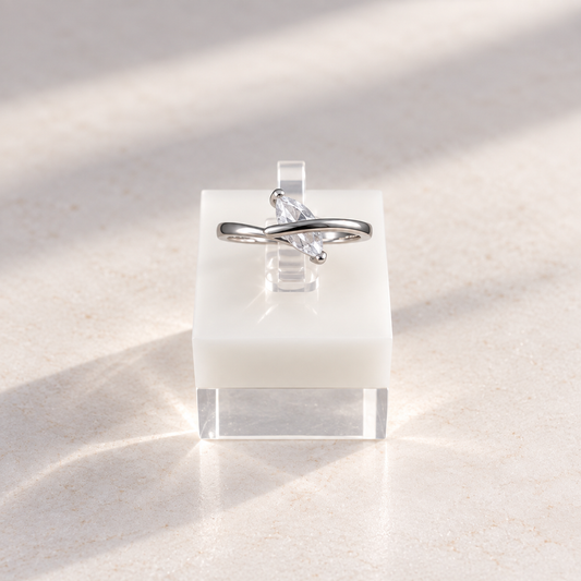 Navette Solitaire Ring