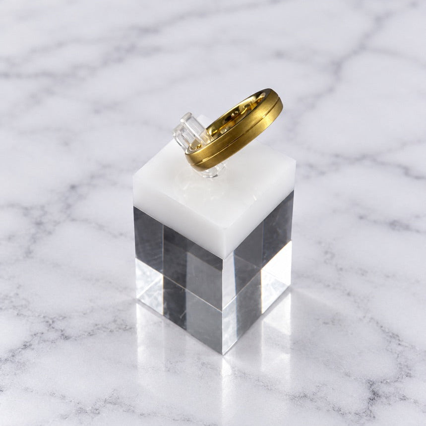 Satin gold Ring