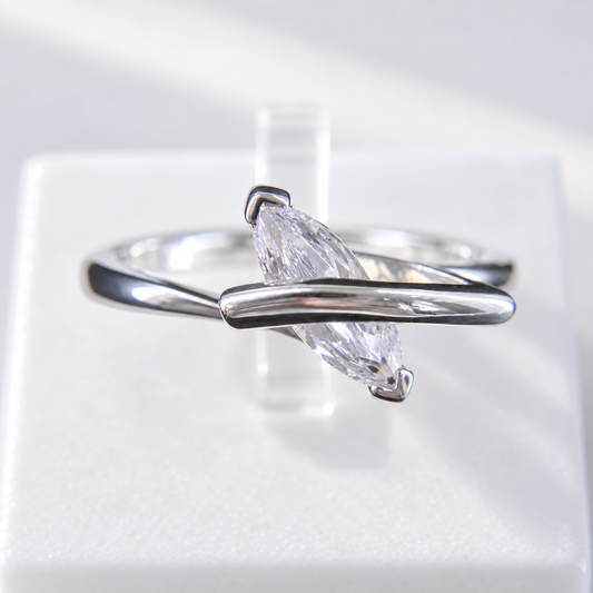 Navette Solitaire Ring