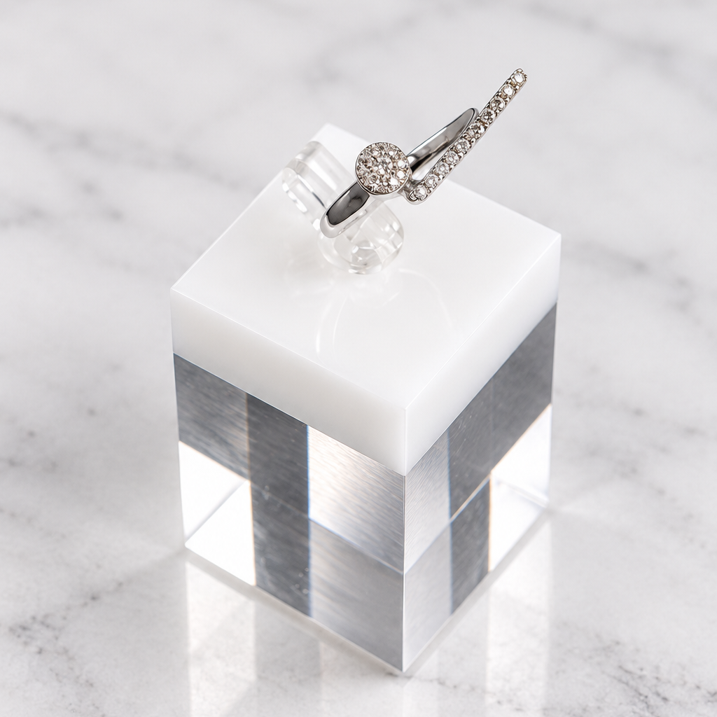 Crystal bar Ring
