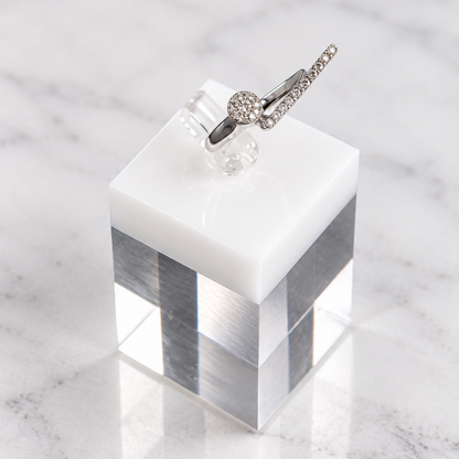 Crystal bar Ring