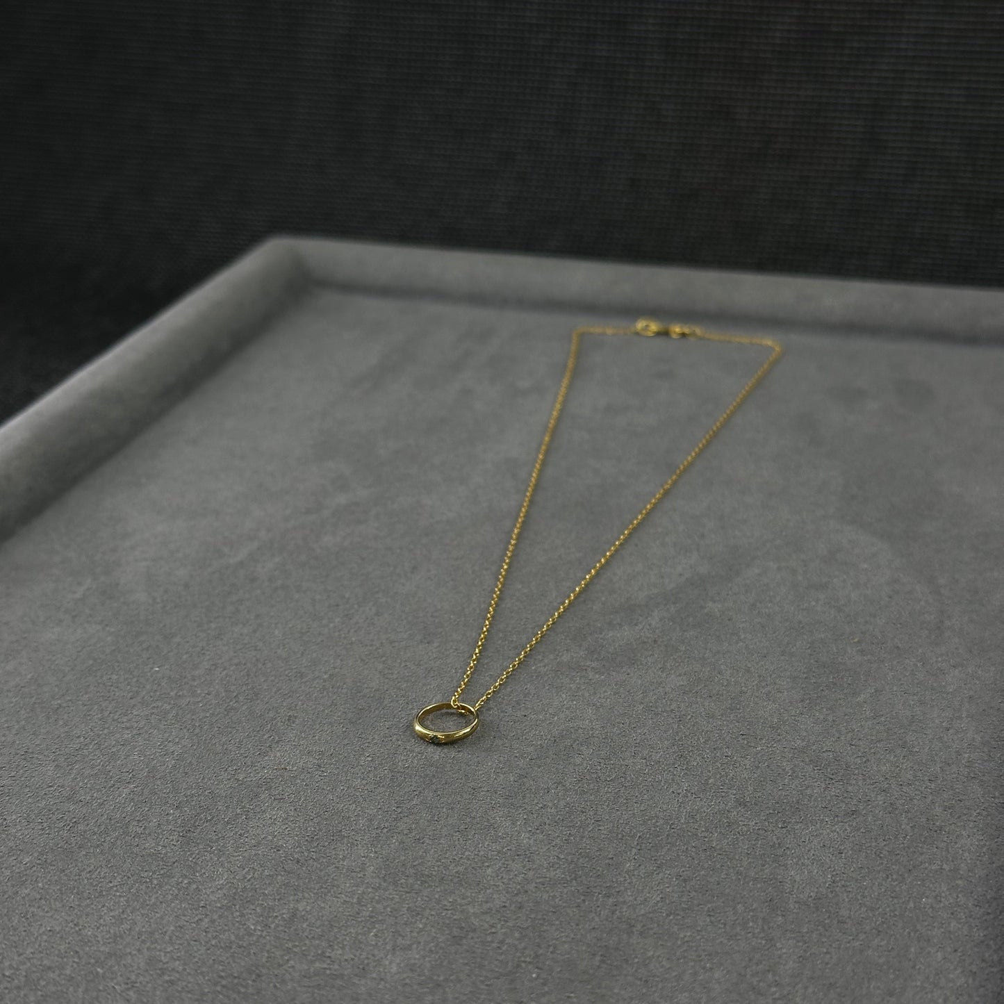 750er Feinglieder Kette mit 333er Anhänger