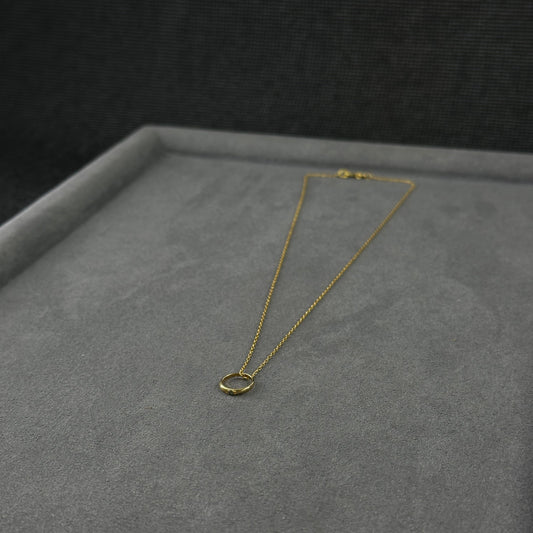 750er Feinglieder Kette mit 333er Anhänger