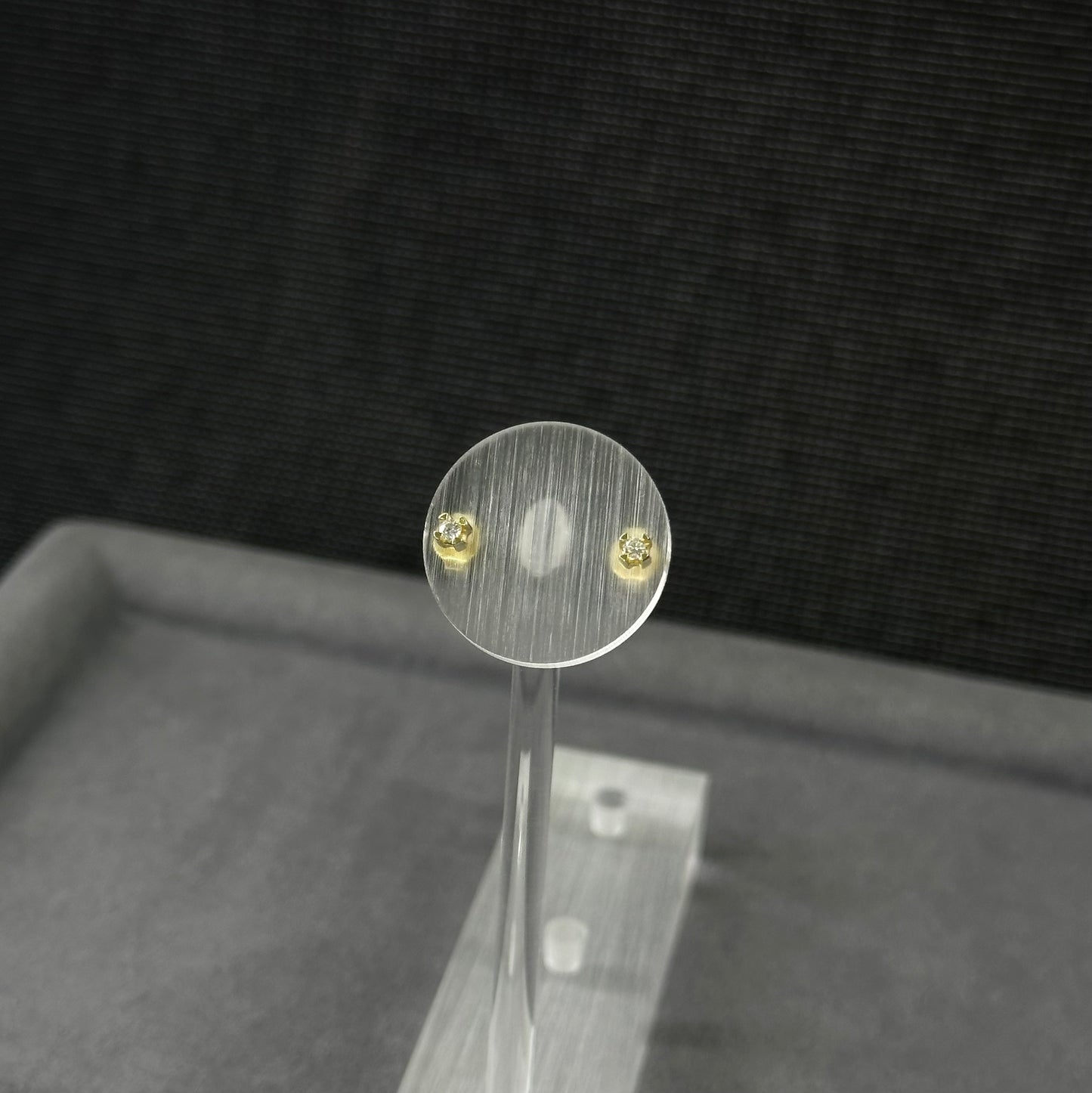 585er Gelbgold Stecker 2x0.04ct. Brillianten