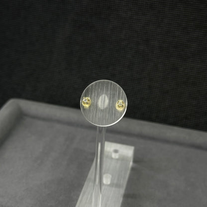 585er Gelbgold Stecker 2x0.04ct. Brillianten