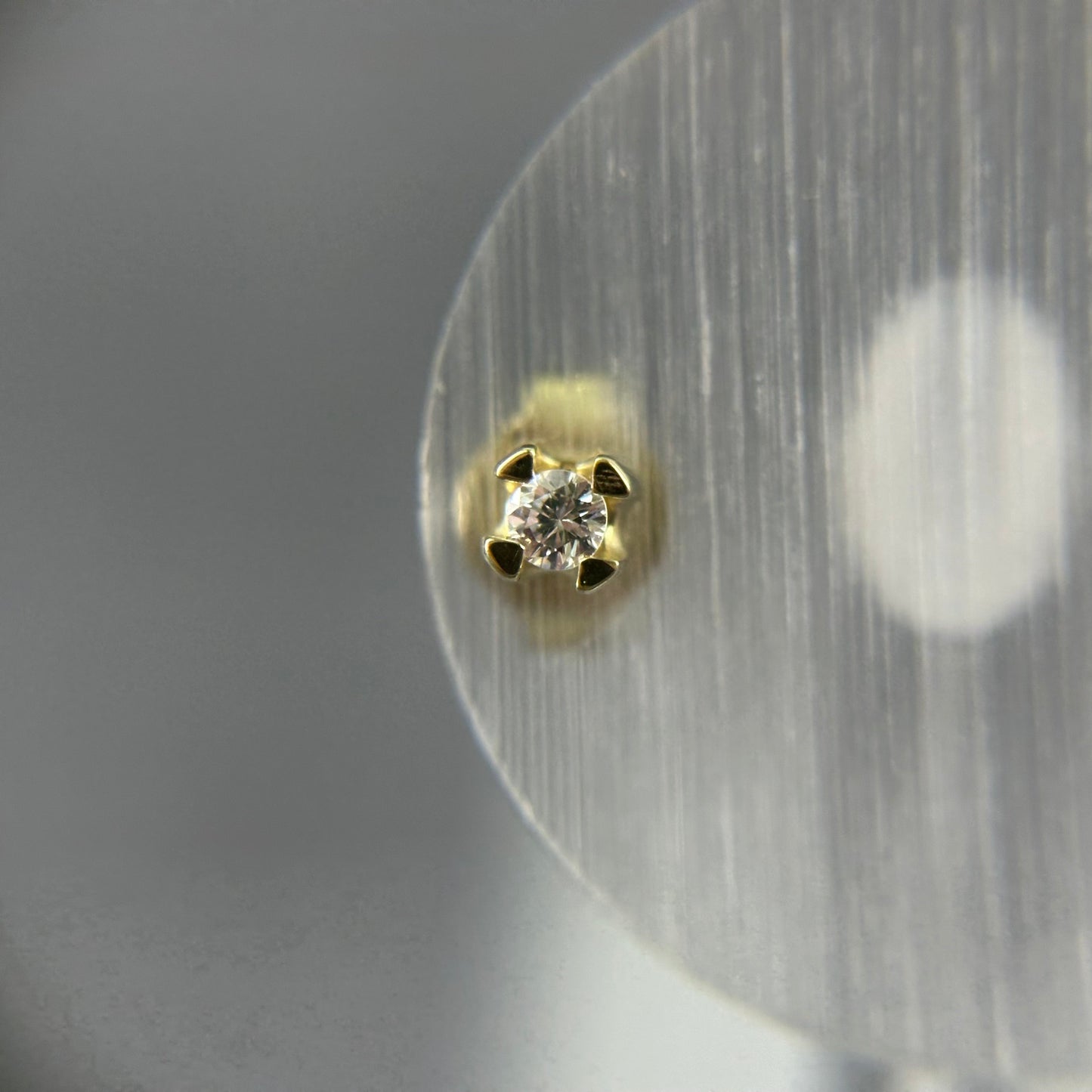 585er Gelbgold Stecker 2x0.04ct. Brillianten