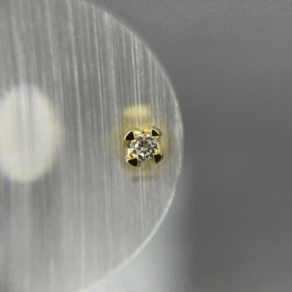 585er Gelbgold Stecker 2x0.04ct. Brillianten
