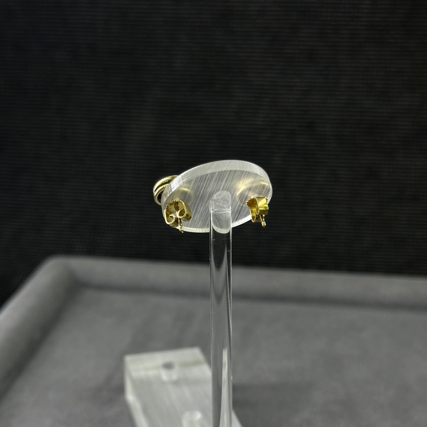 585er Bicolor Stecker 1x0.3ct./1x0.06ct. Brillianten