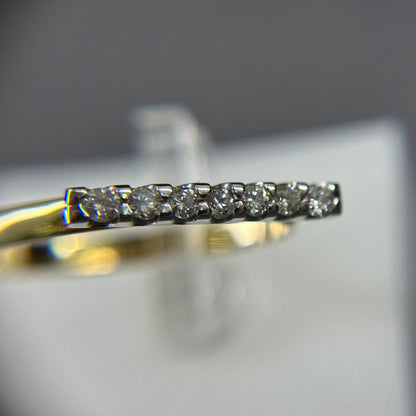 585er Goldring mit 7x0.02ct. Brillianten