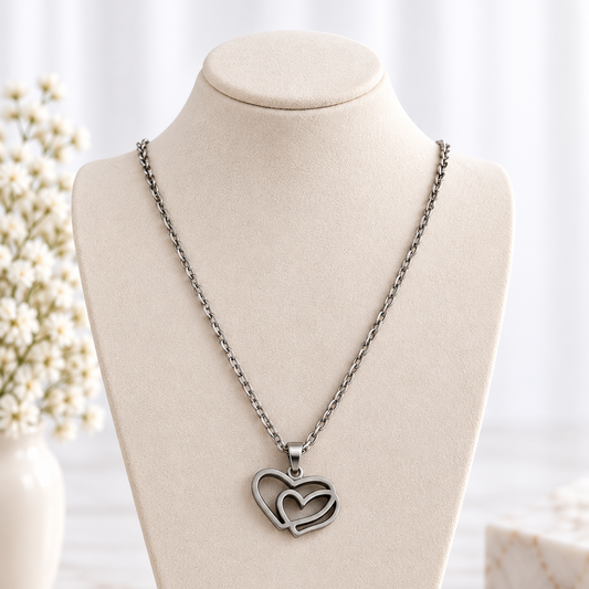 Double Heart Kette
