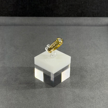 750er Goldring 0.1 ct.