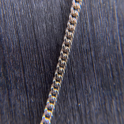 Perlen-Solitär-Kette in Silber