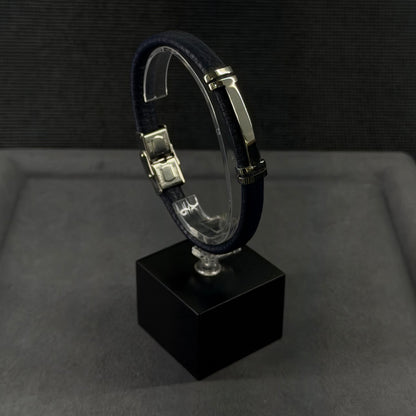 Silver H Armband