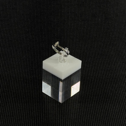 585er Weißgold Ring 0.1 ct.