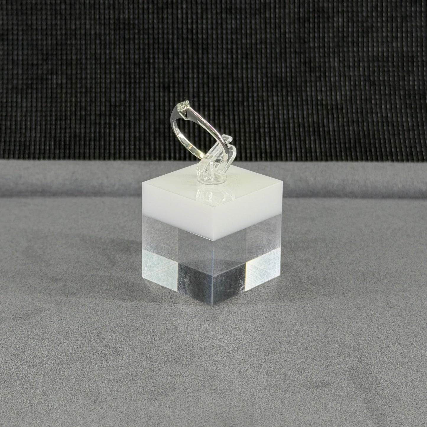 585er Weißgold Ring 0.16 ct.