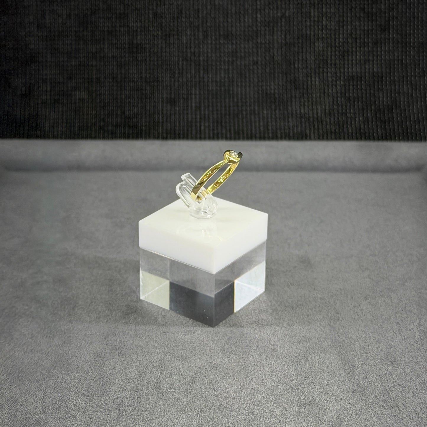 Solitaire Ring 585er Gold mit 0.10 ct.