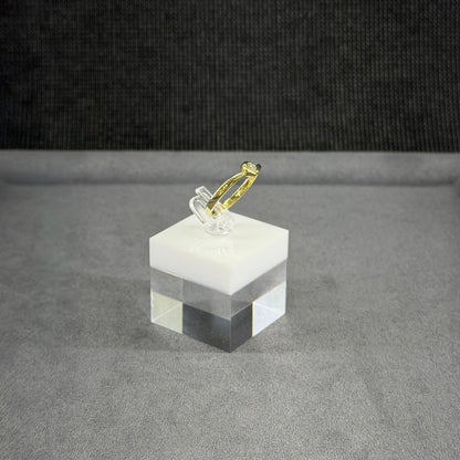 Solitaire Ring 585er Gold mit 0.10 ct.