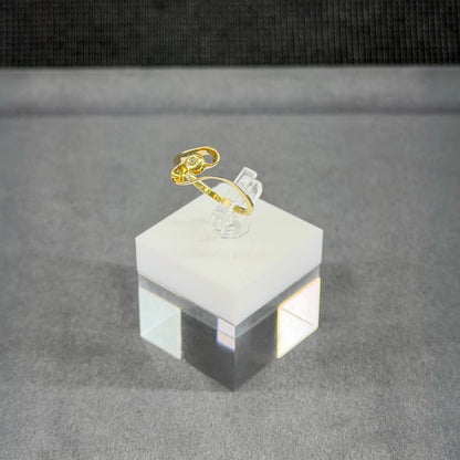 585er Goldring mit 0.015 ct.