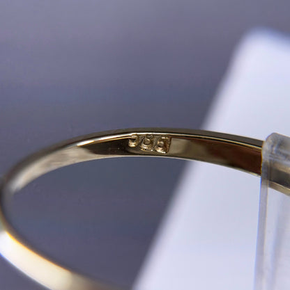 585er Goldring mit 7x 0.01 ct. u. 1x 0.03 ct.
