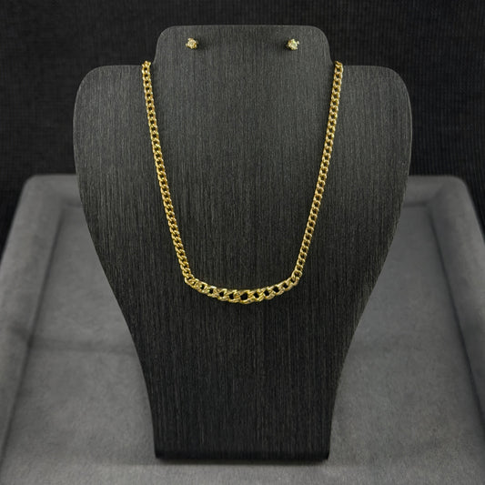 585er Set Kette u. Ohrstecker