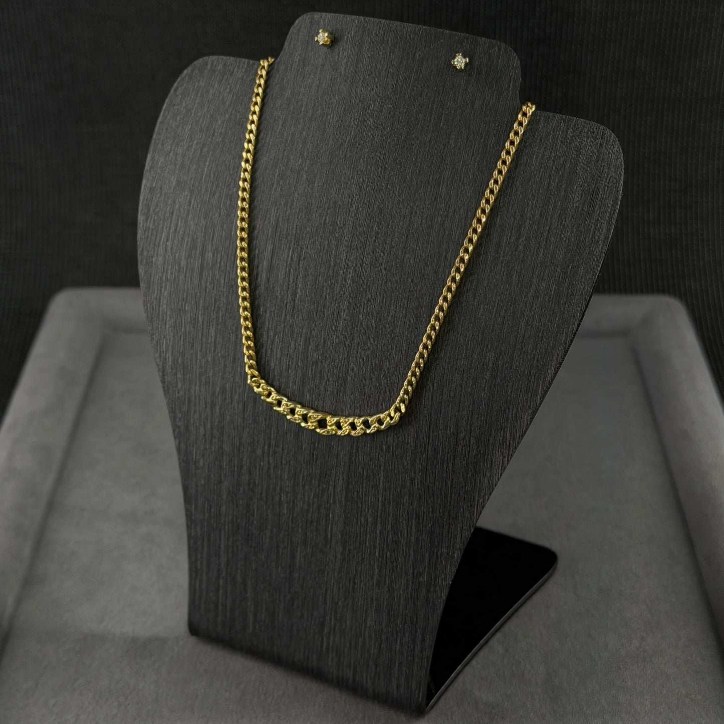 585er Set Kette u. Ohrstecker