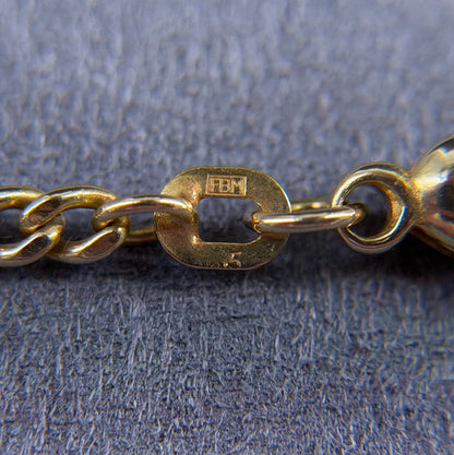 585er Set Kette u. Ohrstecker