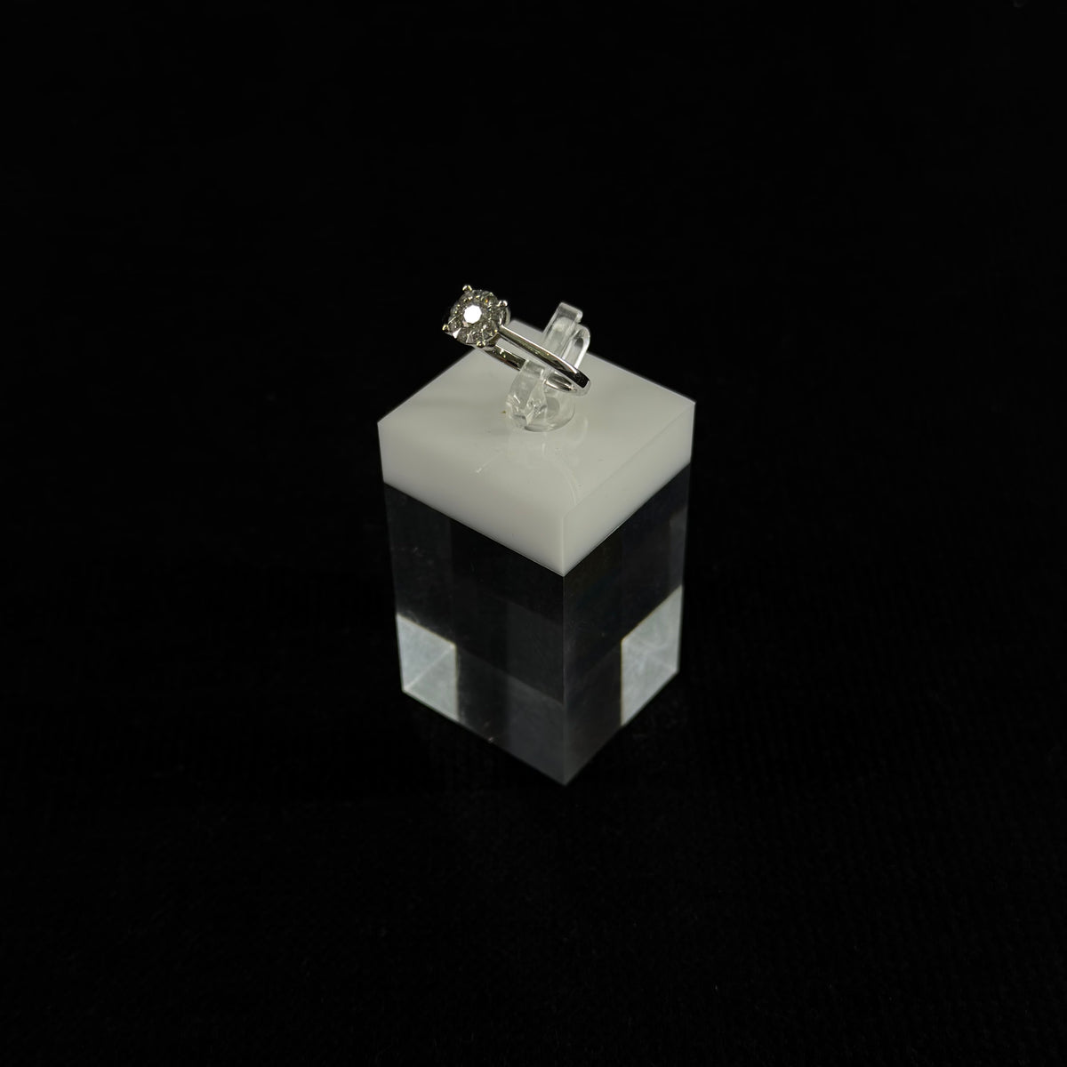 585er Weißgold Ring