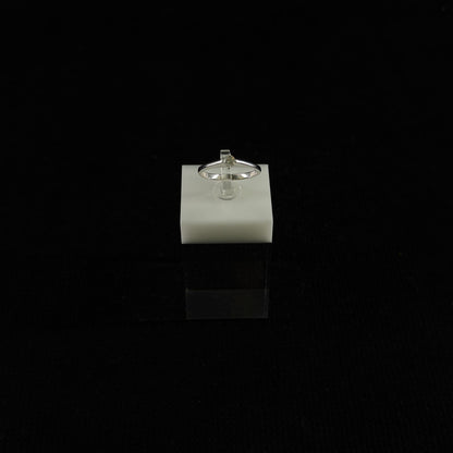 585er Weißgold Ring 0.16 ct.