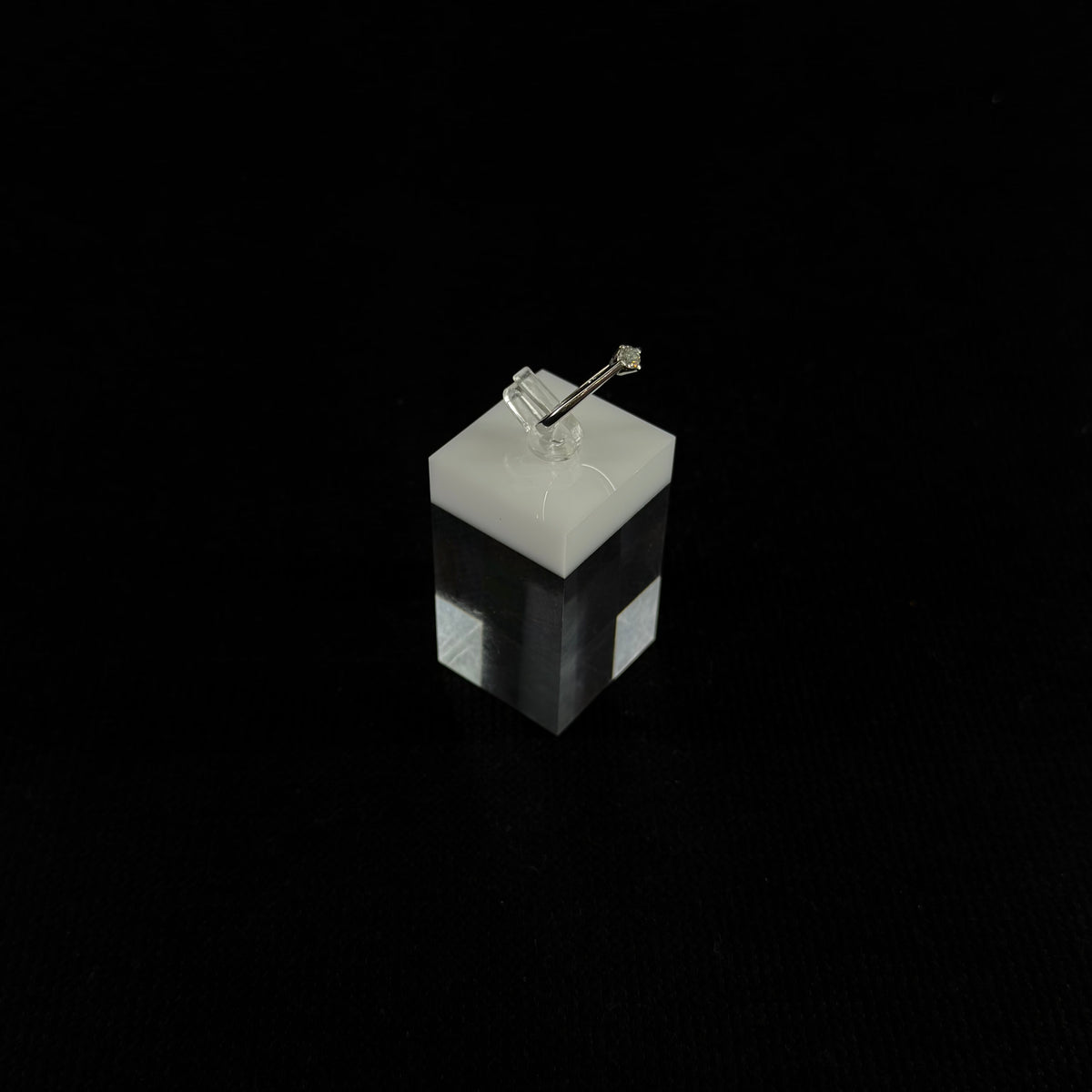 585er Weißgold Ring 0.16 ct.