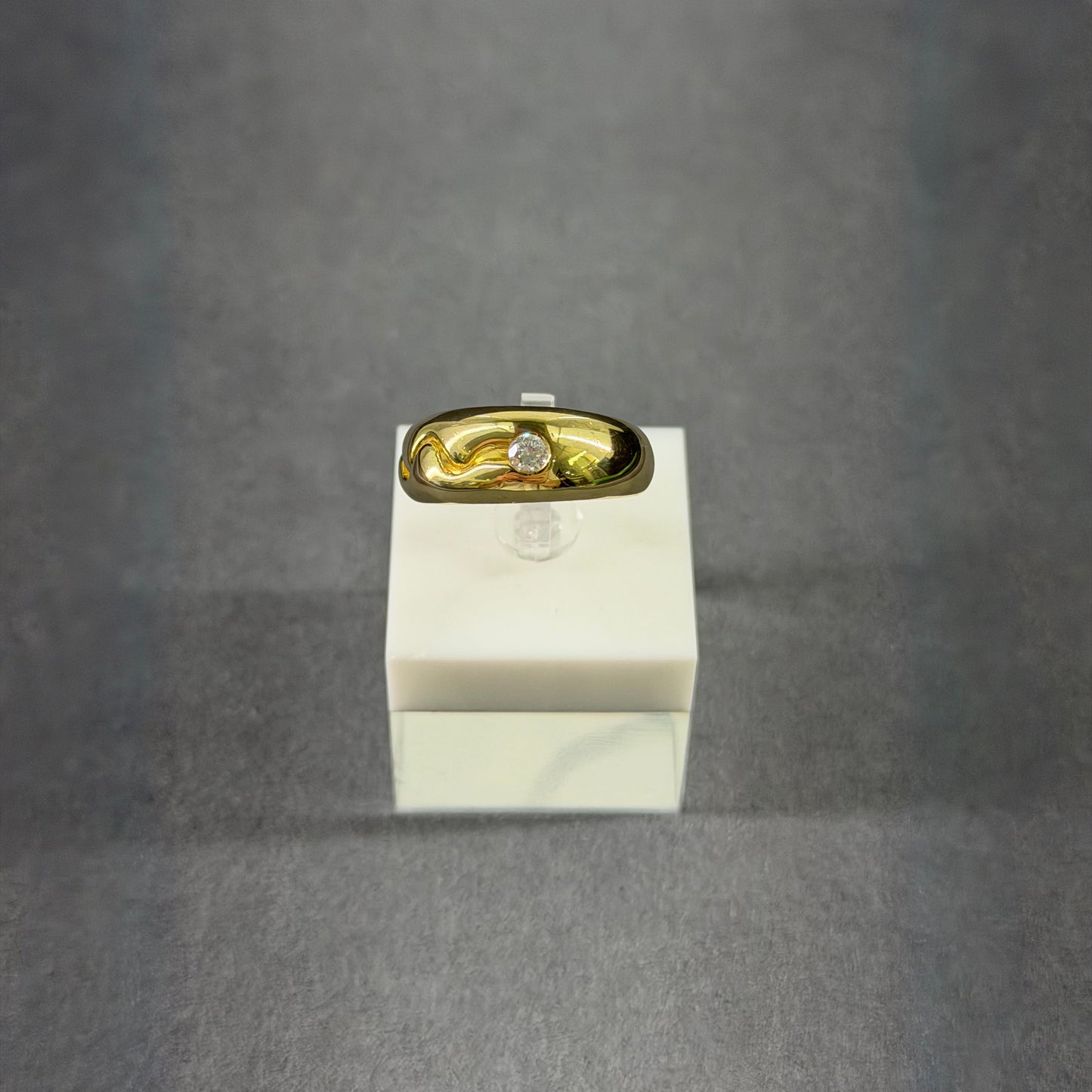 925er Silberring vergoldet