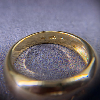 925er Silberring vergoldet