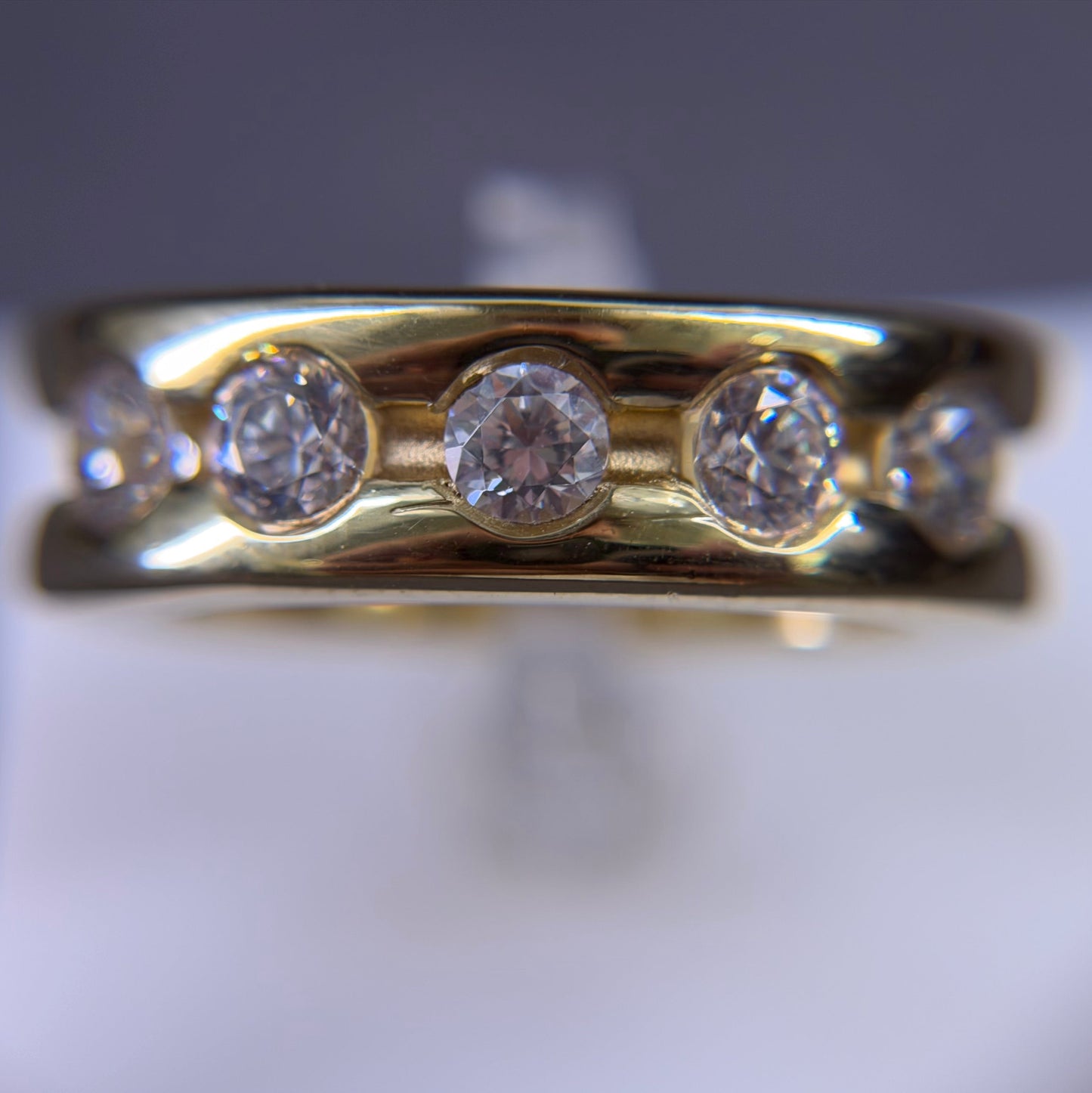 935er Silberring vergoldet