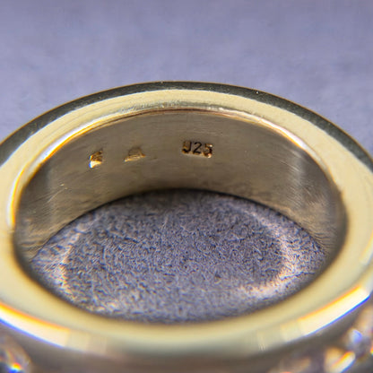 935er Silberring vergoldet