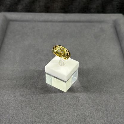 925er Silberring vergoldet