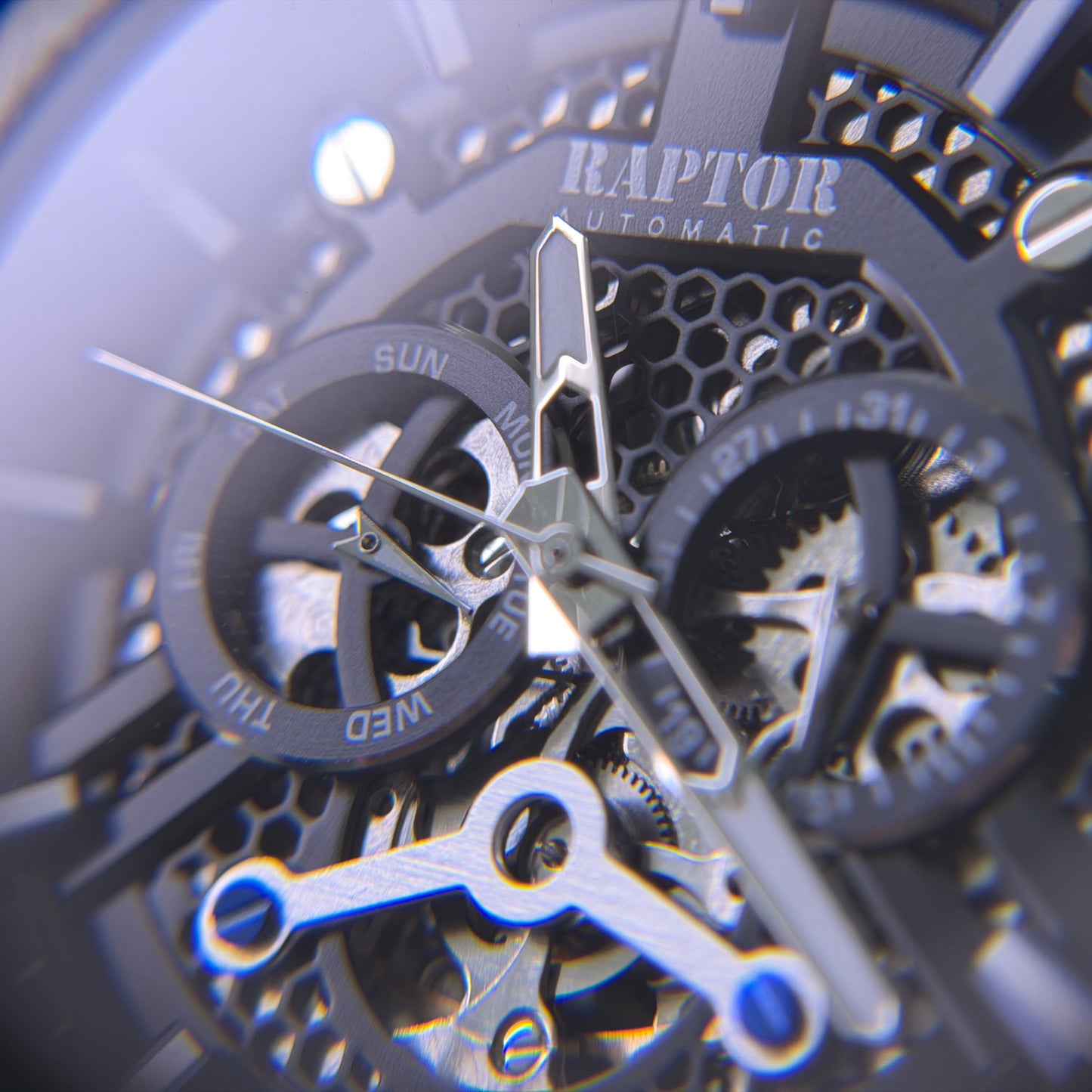 Raptor Skelettiert Silber