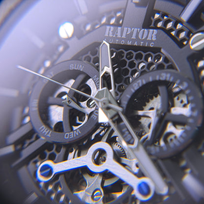 Raptor Skelettiert Silber