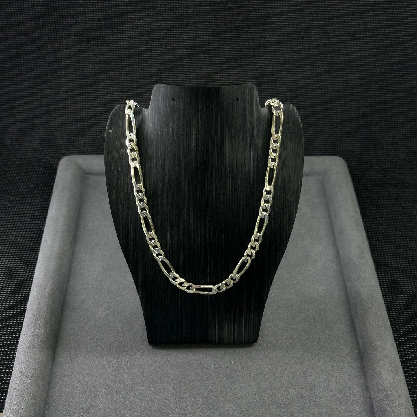 925er Silber Flachpanzer Figarokette