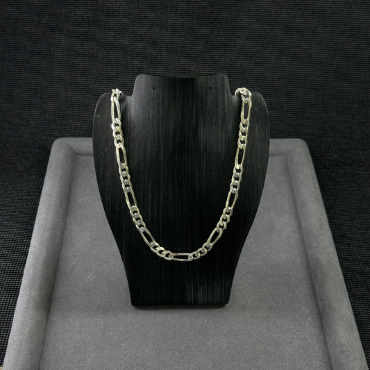 925er Silber Flachpanzer Figarokette