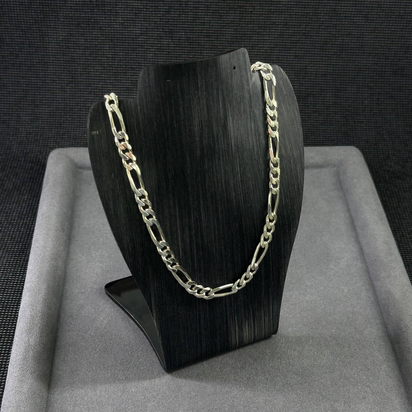 925er Silber Flachpanzer Figarokette