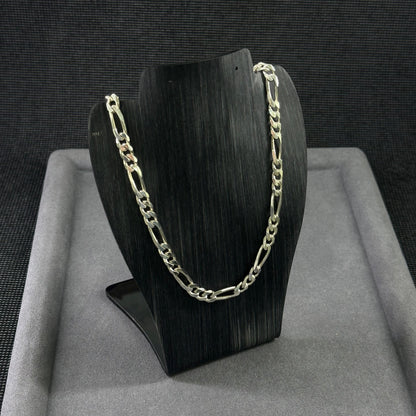 925er Silber Flachpanzer Figarokette