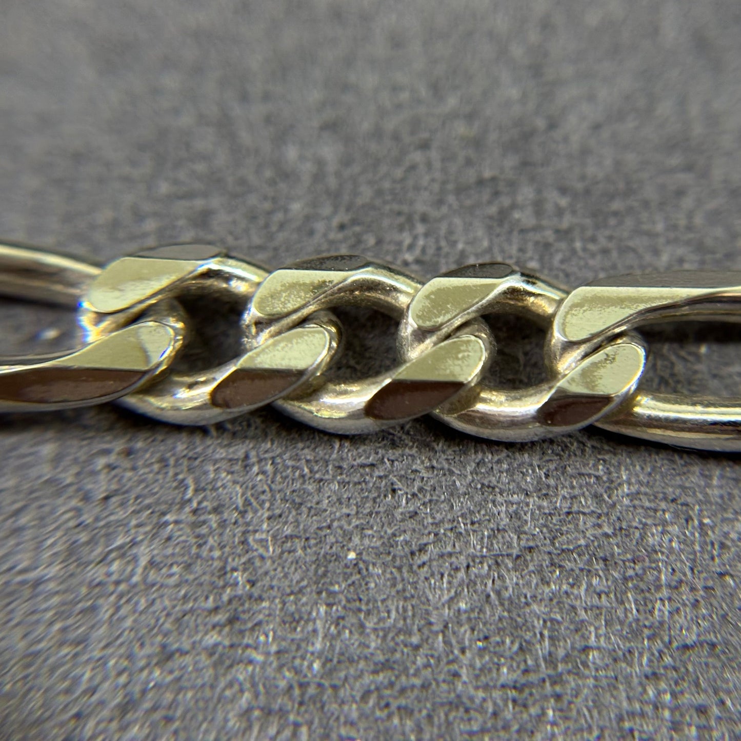 925er Silber Flachpanzer Figarokette