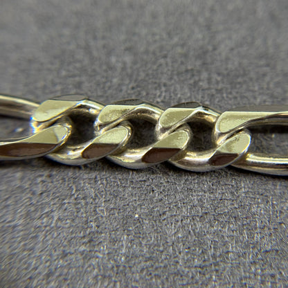 925er Silber Flachpanzer Figarokette