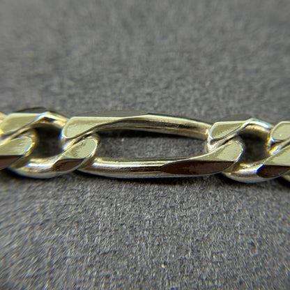 925er Silber Flachpanzer Figarokette