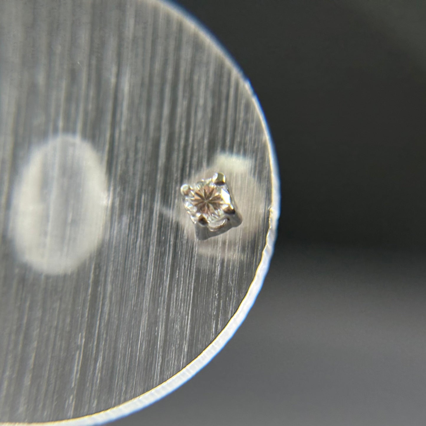 585er Weißgold Stecker 2x0.05ct. Brillianten